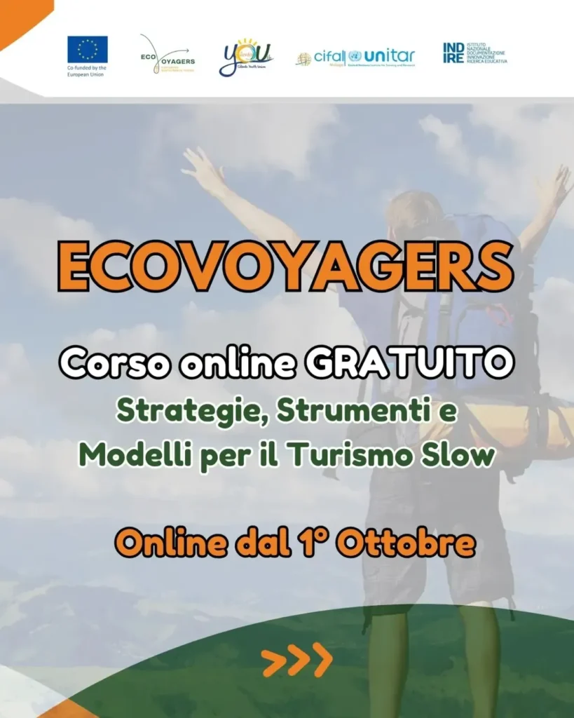 EcoVoyagers corso online turismo slow Erasmus Plus