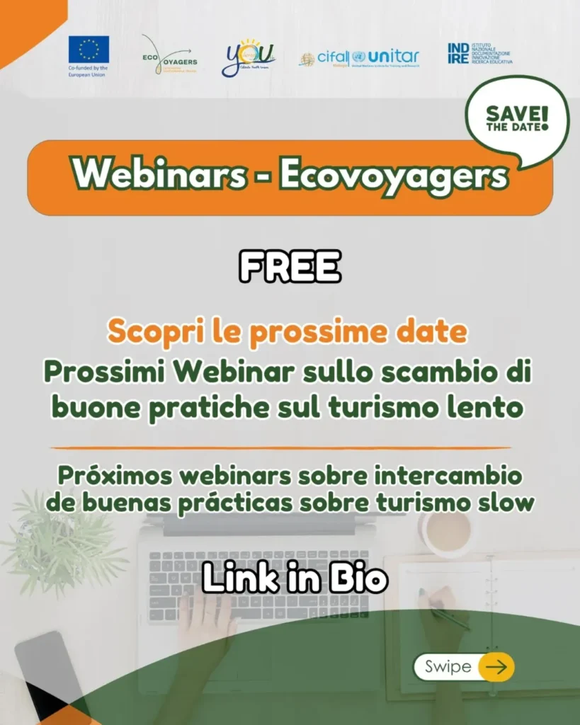 EcoVoyagers webinar turismo sostenibile online Zoom
